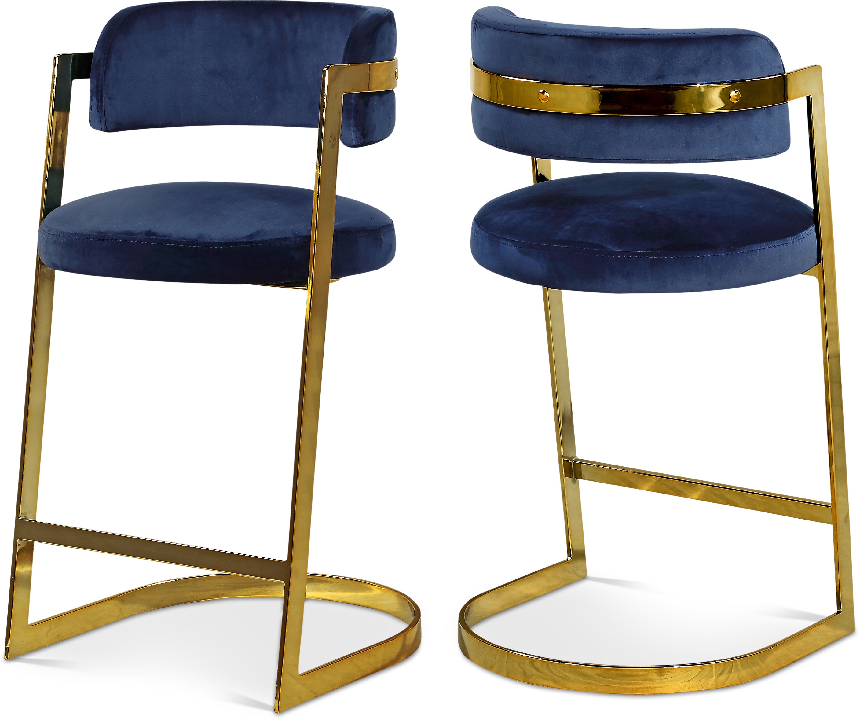 Stephanie Velvet Stool, Set of 2