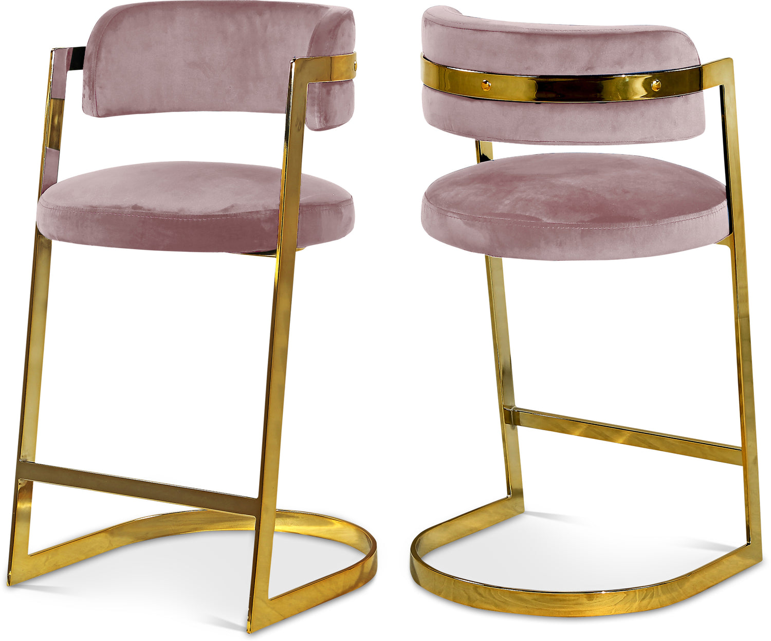 Stephanie Velvet Stool, Set of 2