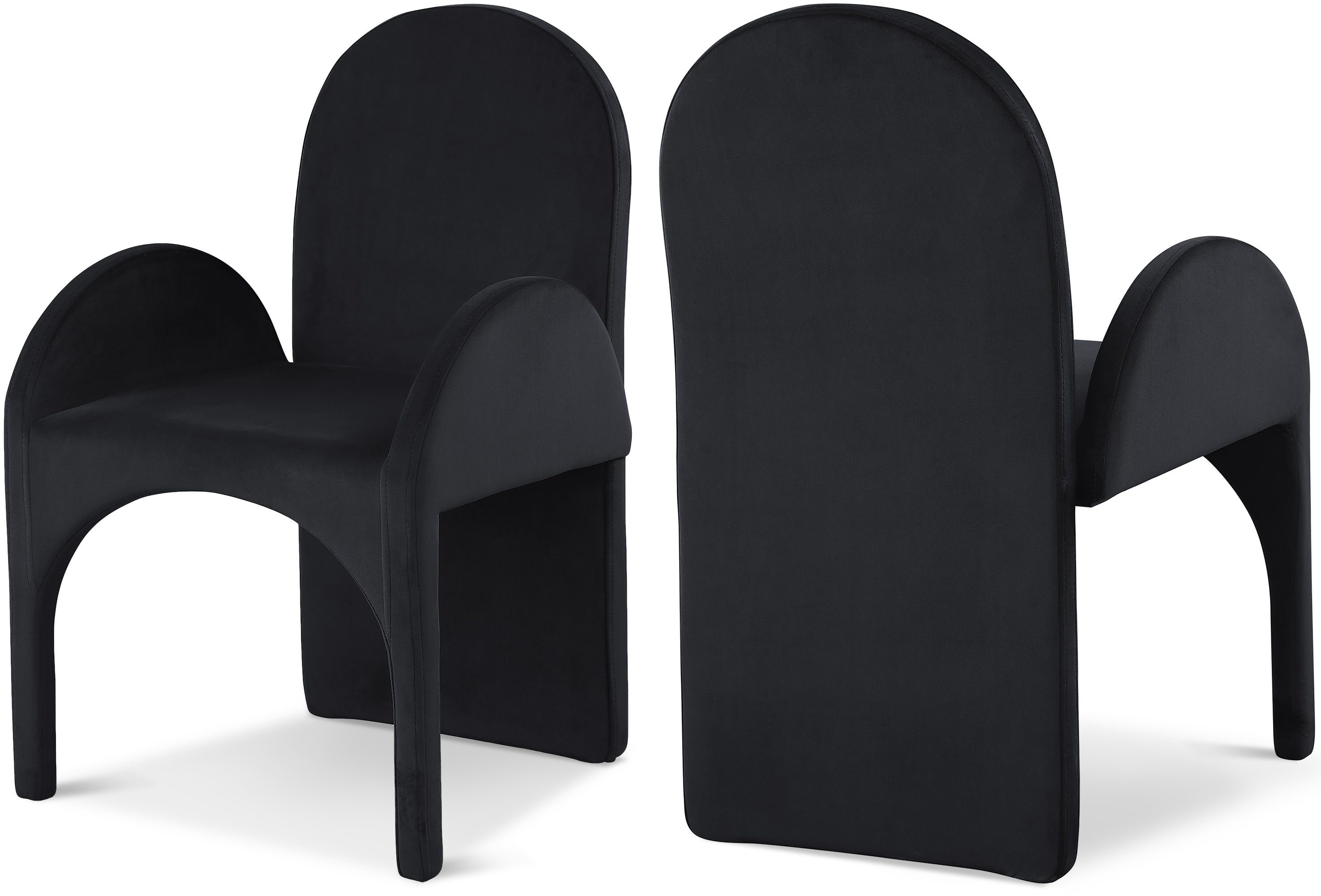 Summer Velvet Dining Arm Chair, Set of 2