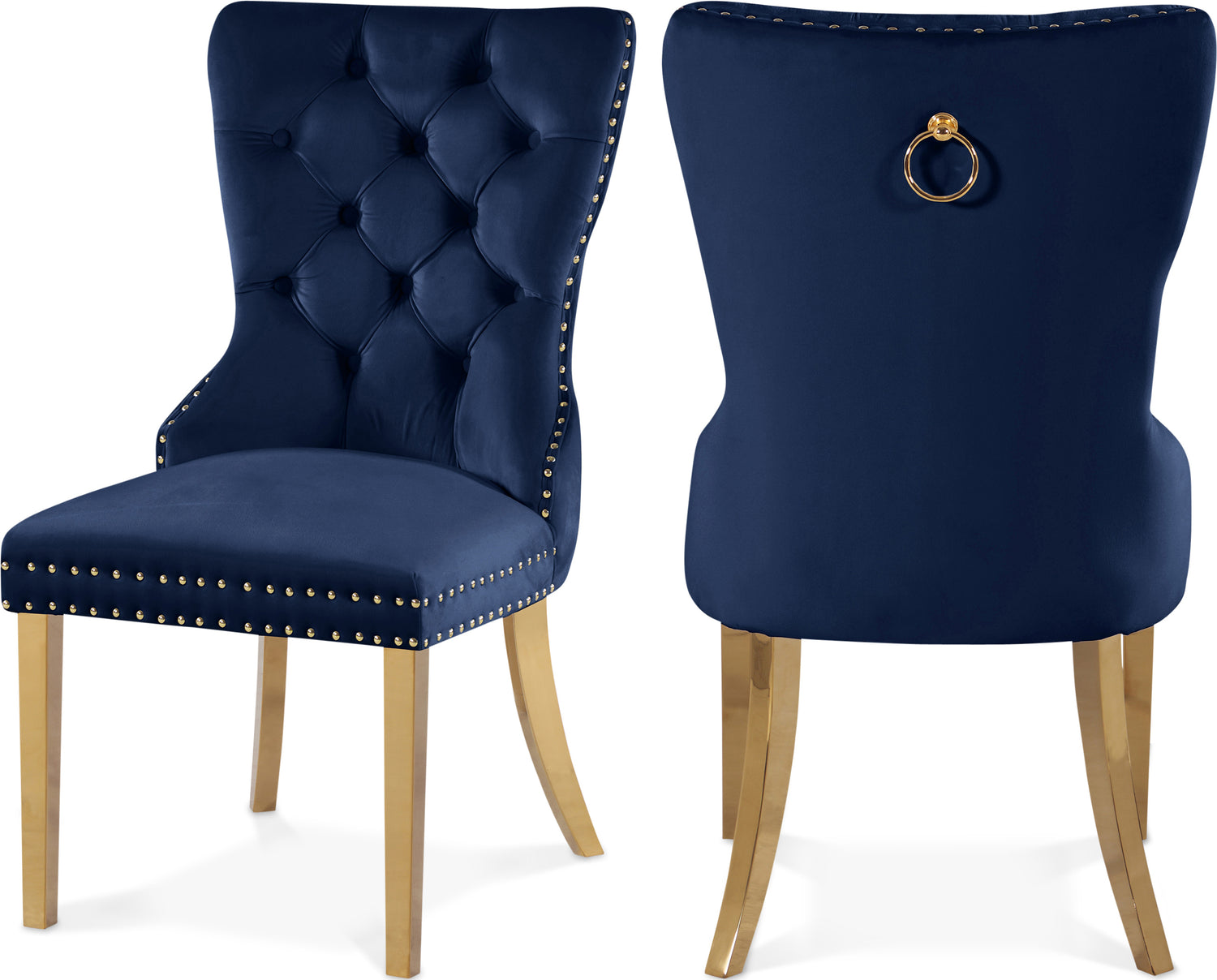 Carmen Velvet Dining Chairs, Set of 2