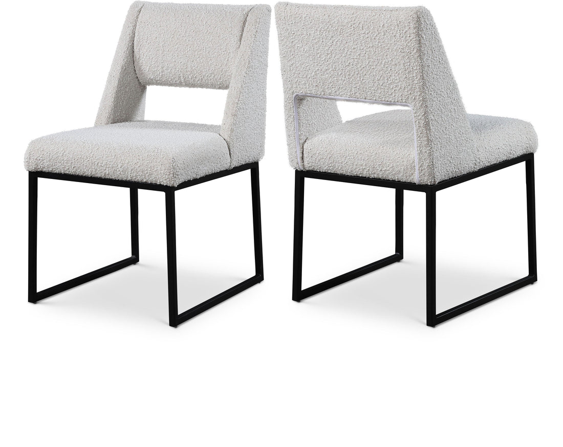 Jayce Boucle Fabric Dining Chair, Set of 2