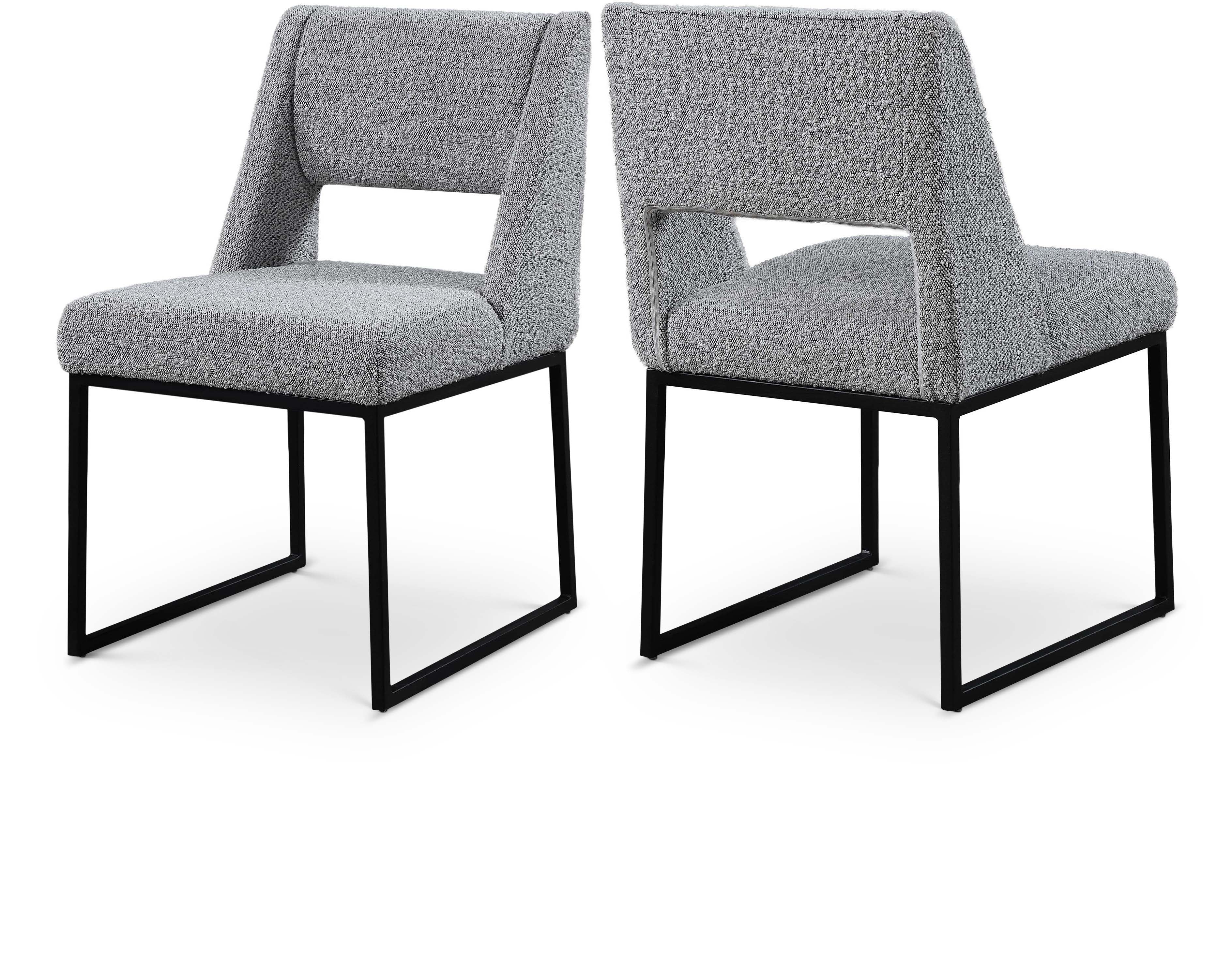 Jayce Boucle Fabric Dining Chair, Set of 2