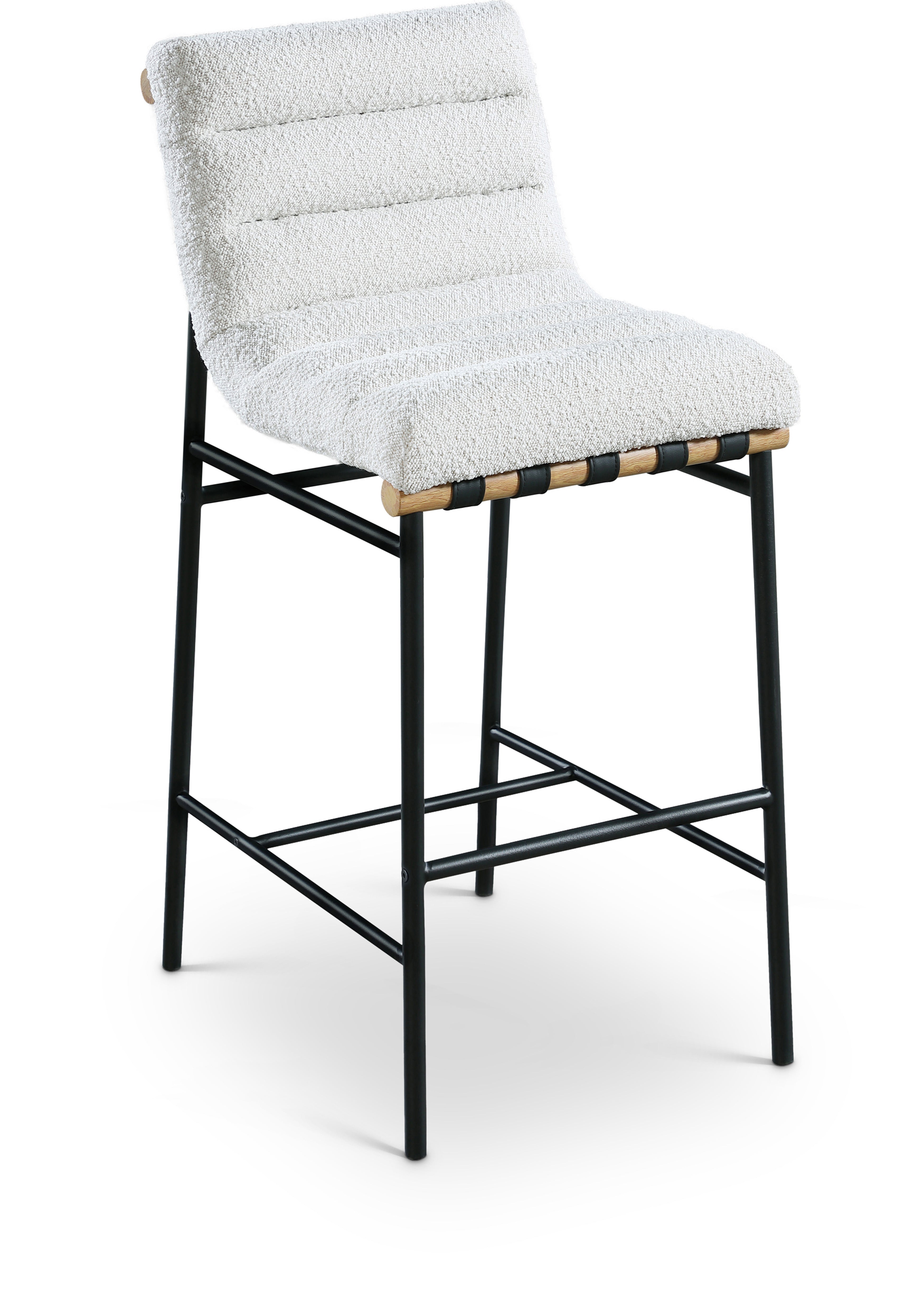 Burke Boucle Fabric Bar Stool