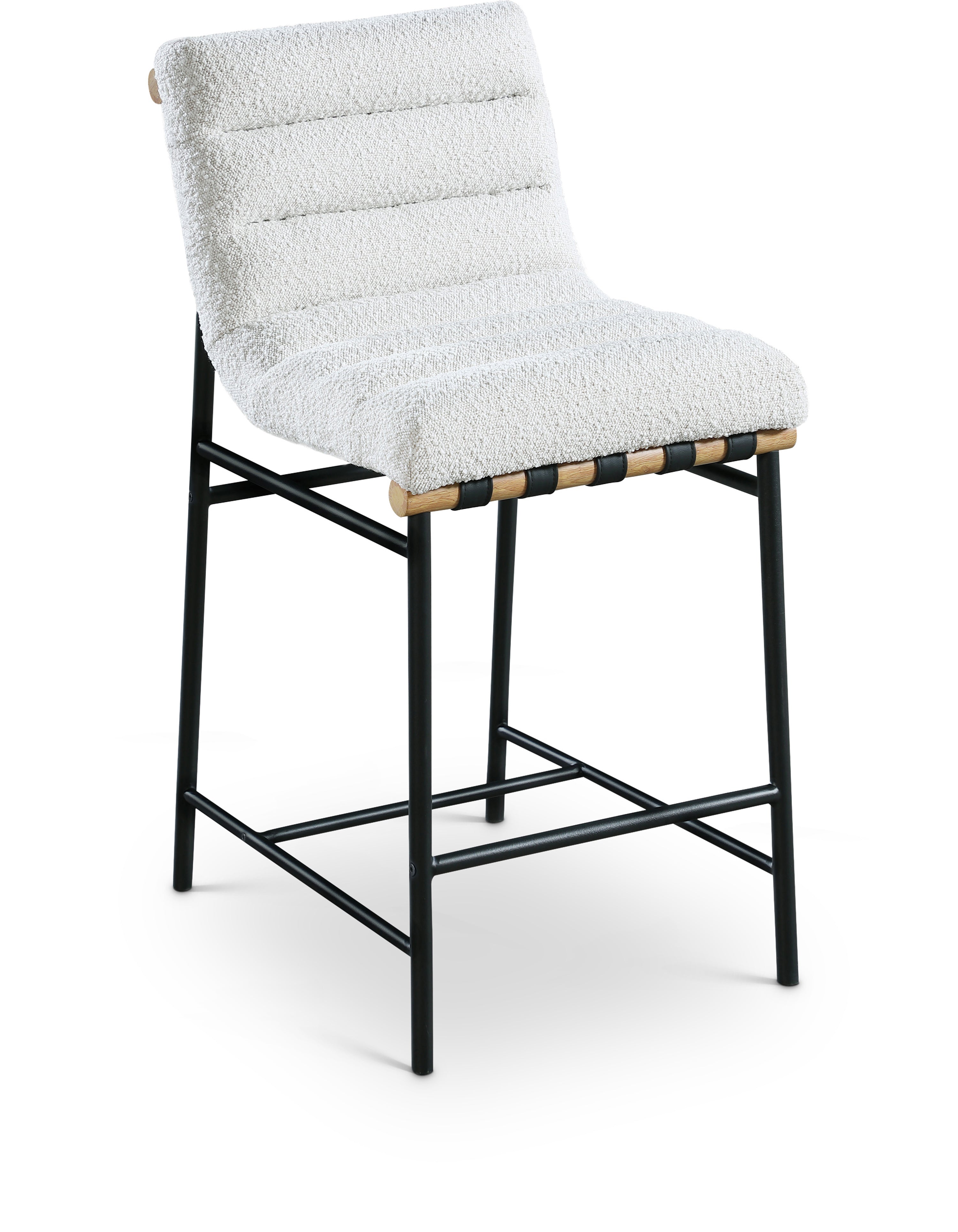 Burke Boucle Fabric Counter Stool