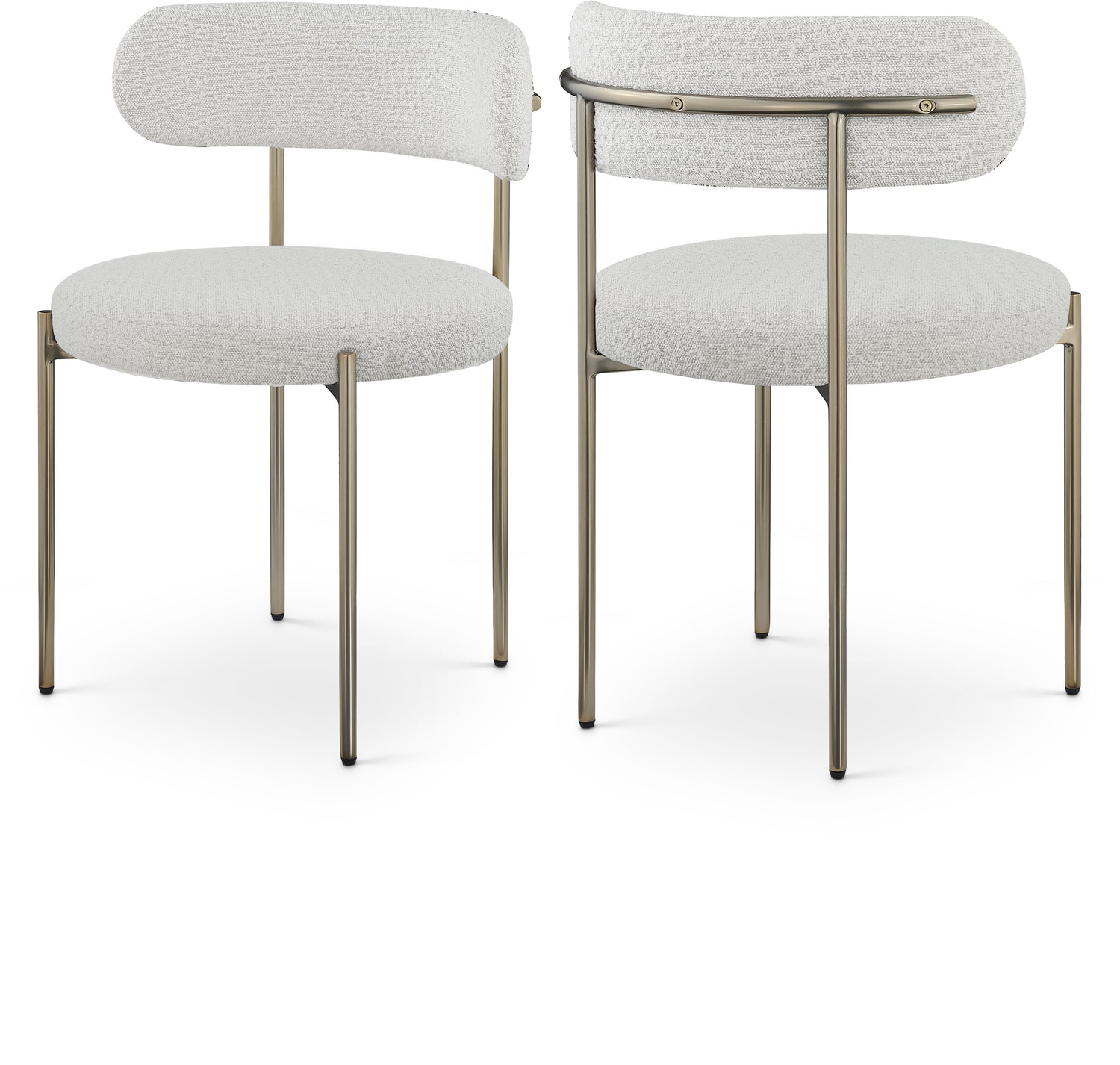 Beacon Boucle Fabric Dining Chair, Set of 2