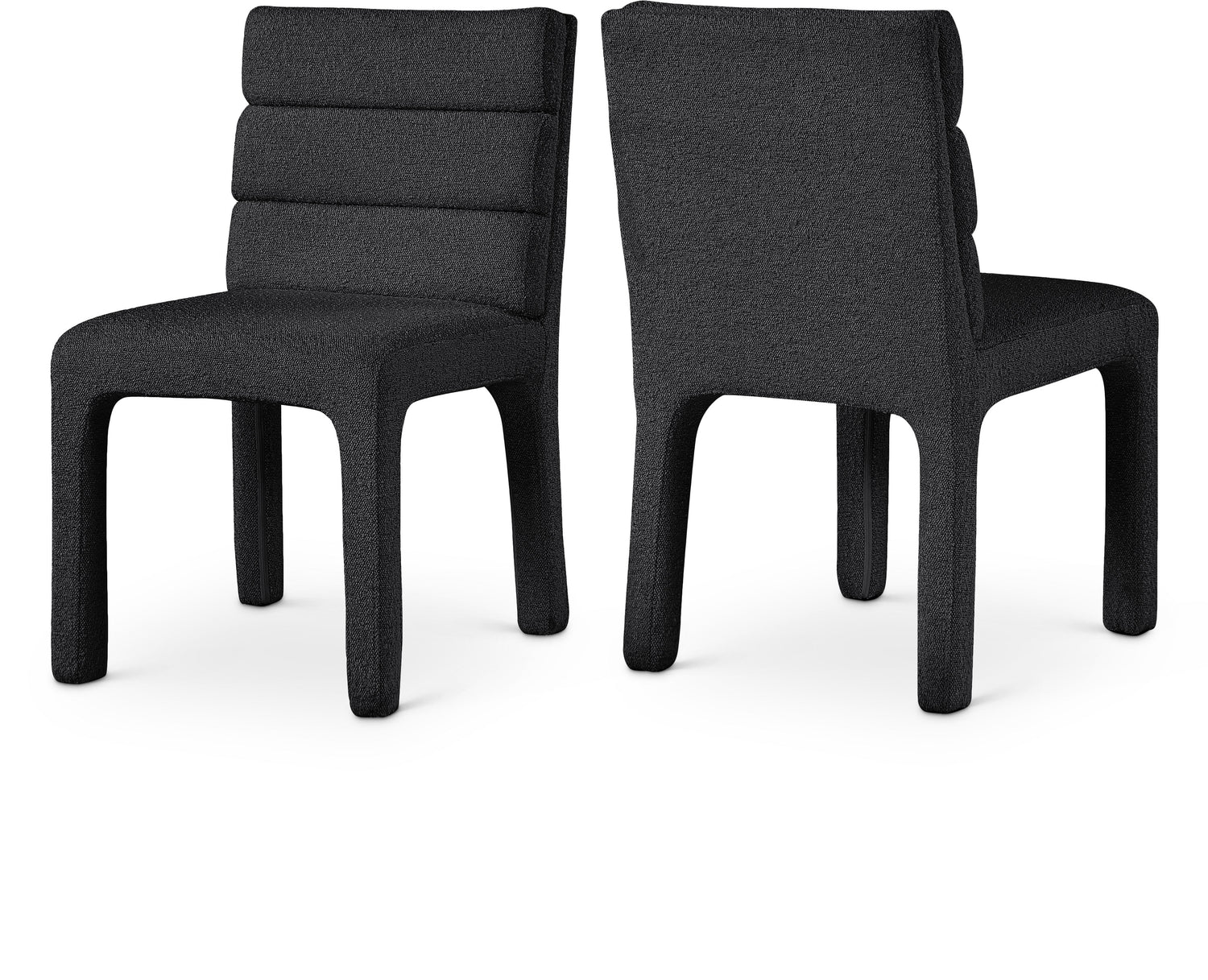 Kai Boucle Fabric Dining Chair, Set of 2