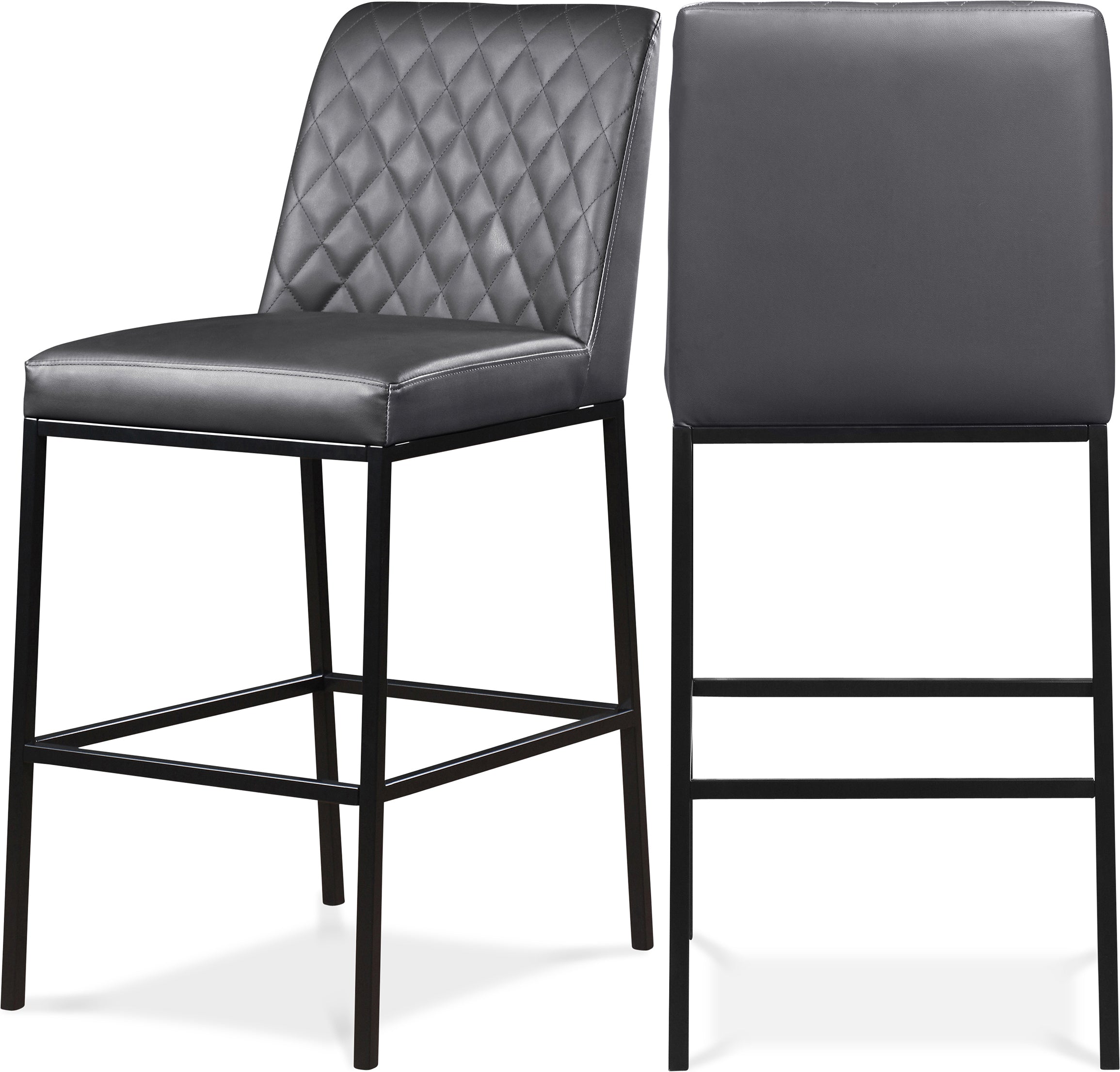 Bryce Vegan Leather Stool, Set of 2