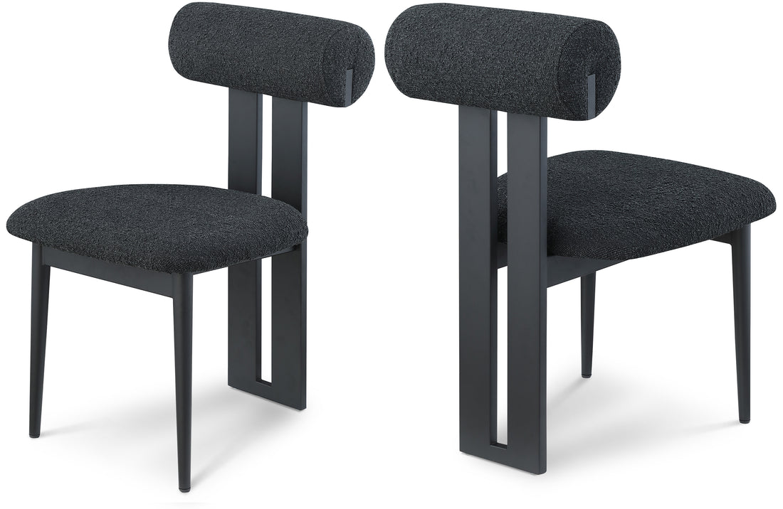 Dario Boucle Fabric Dining Chair, Set of 2