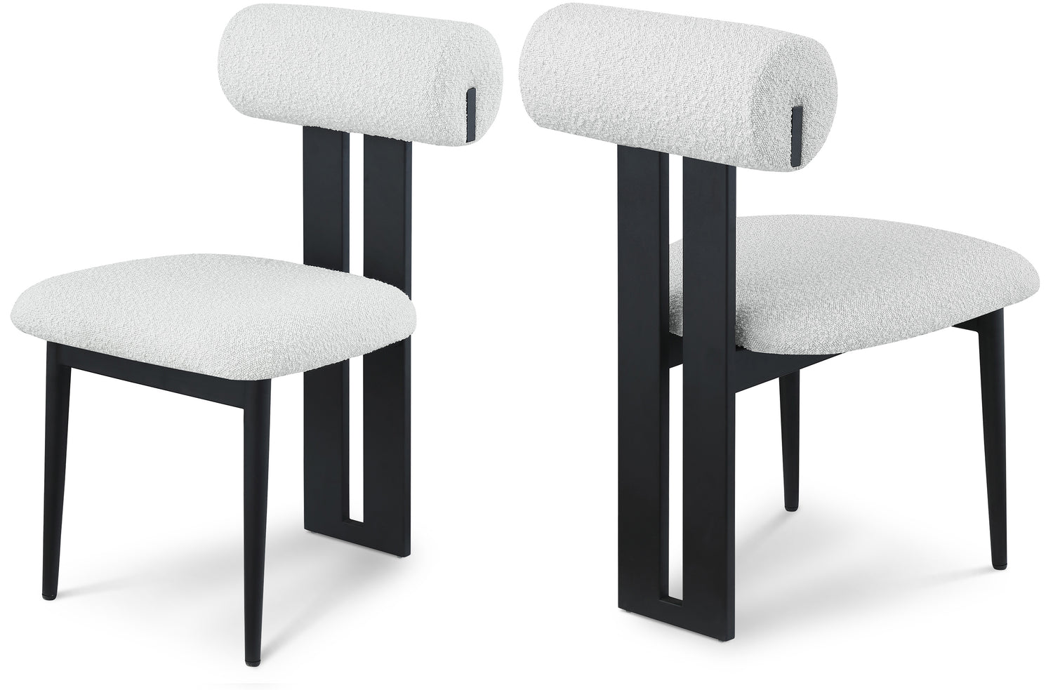 Dario Boucle Fabric Dining Chair, Set of 2