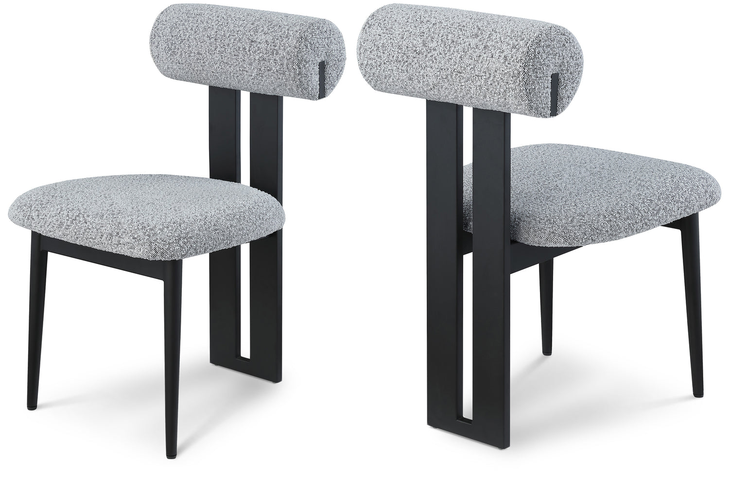 Dario Boucle Fabric Dining Chair, Set of 2