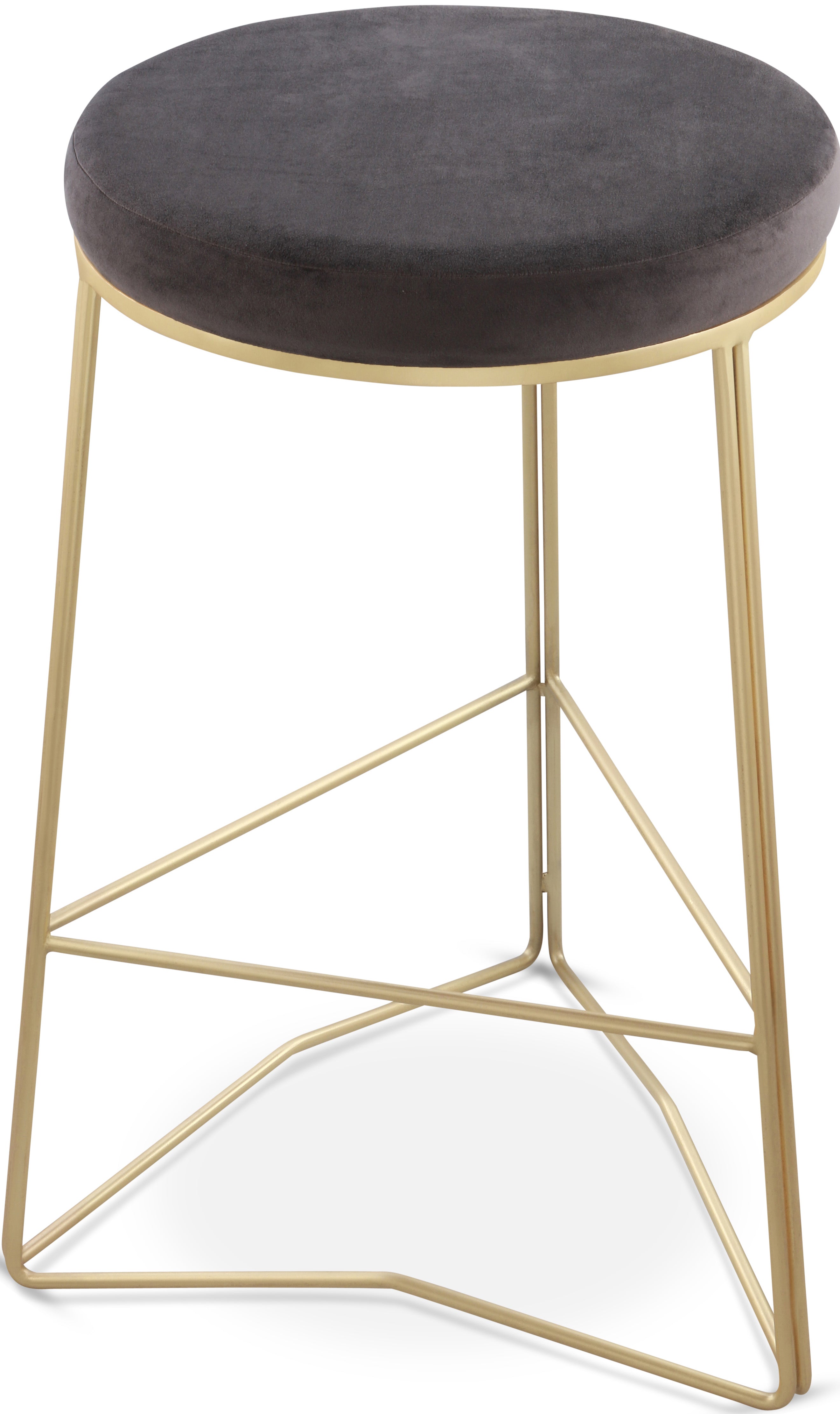 Tres Velvet Counter Stool