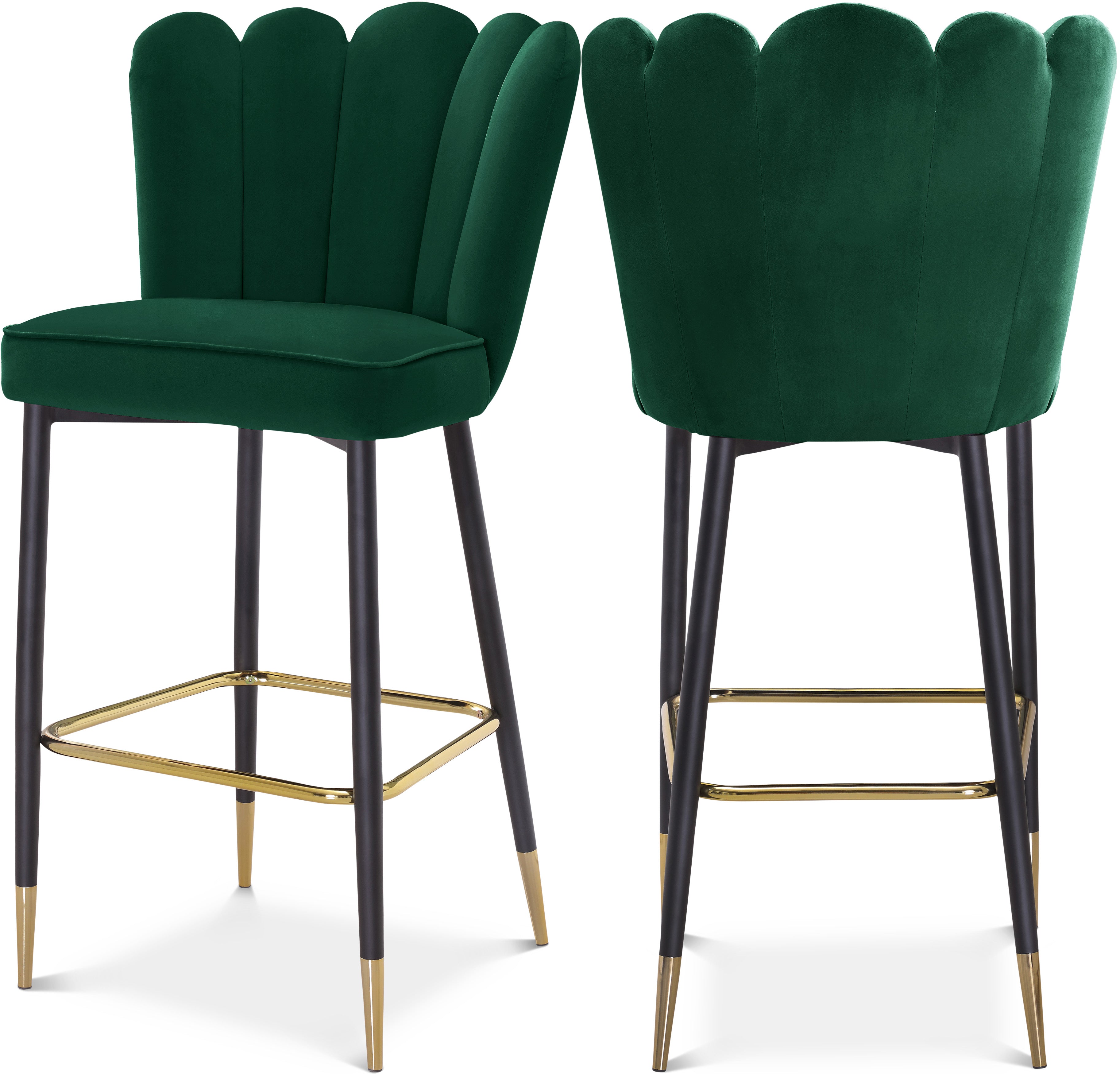 Lily Velvet Stool, Set of 2