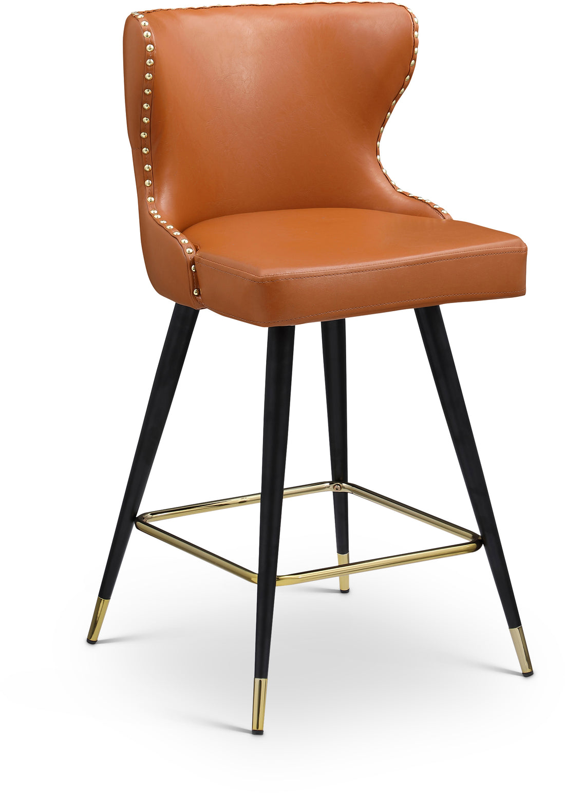 Hendrix Vegan Leather Counter/Bar Stool, Set of 2