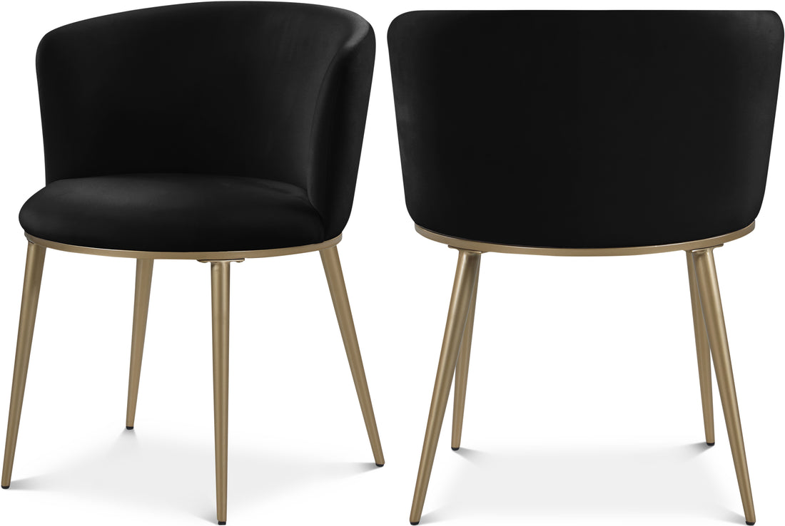 Skylar Velvet Dining Chair, Set of 2