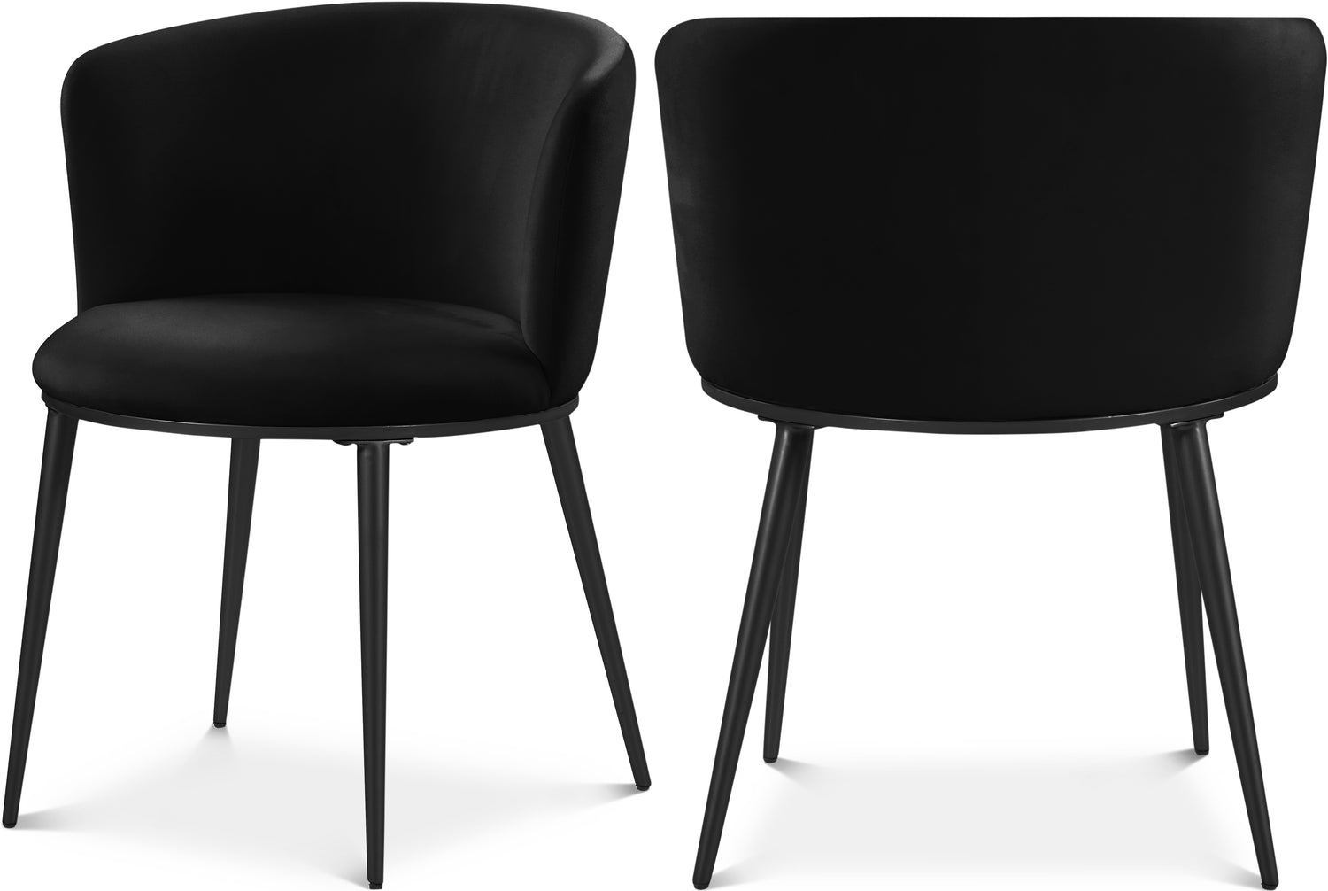 Skylar Velvet Dining Chair, Set of 2