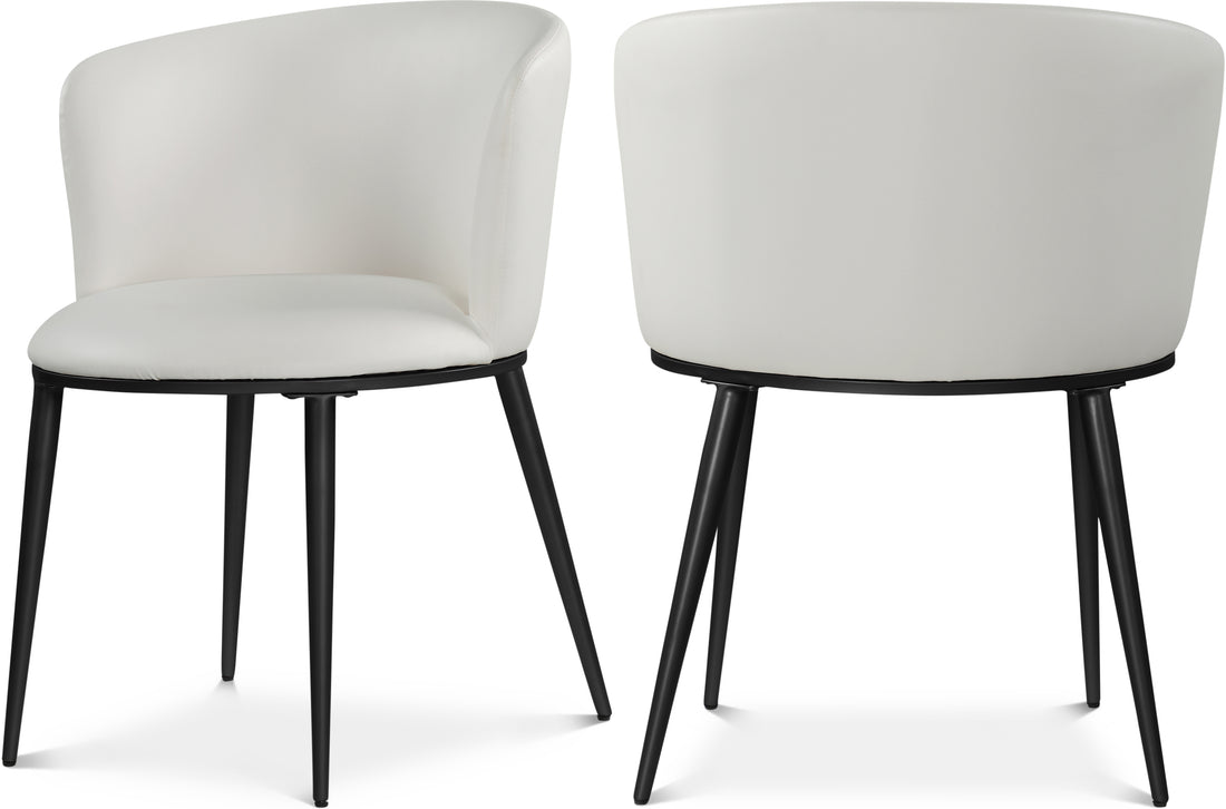 Skylar Vegan Leather Dining Chair, Set of 2