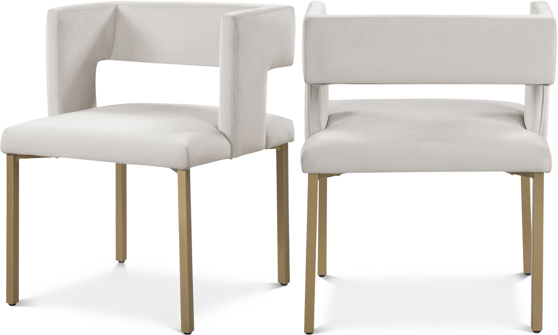 Caleb Velvet Dining Chair, Set of 2