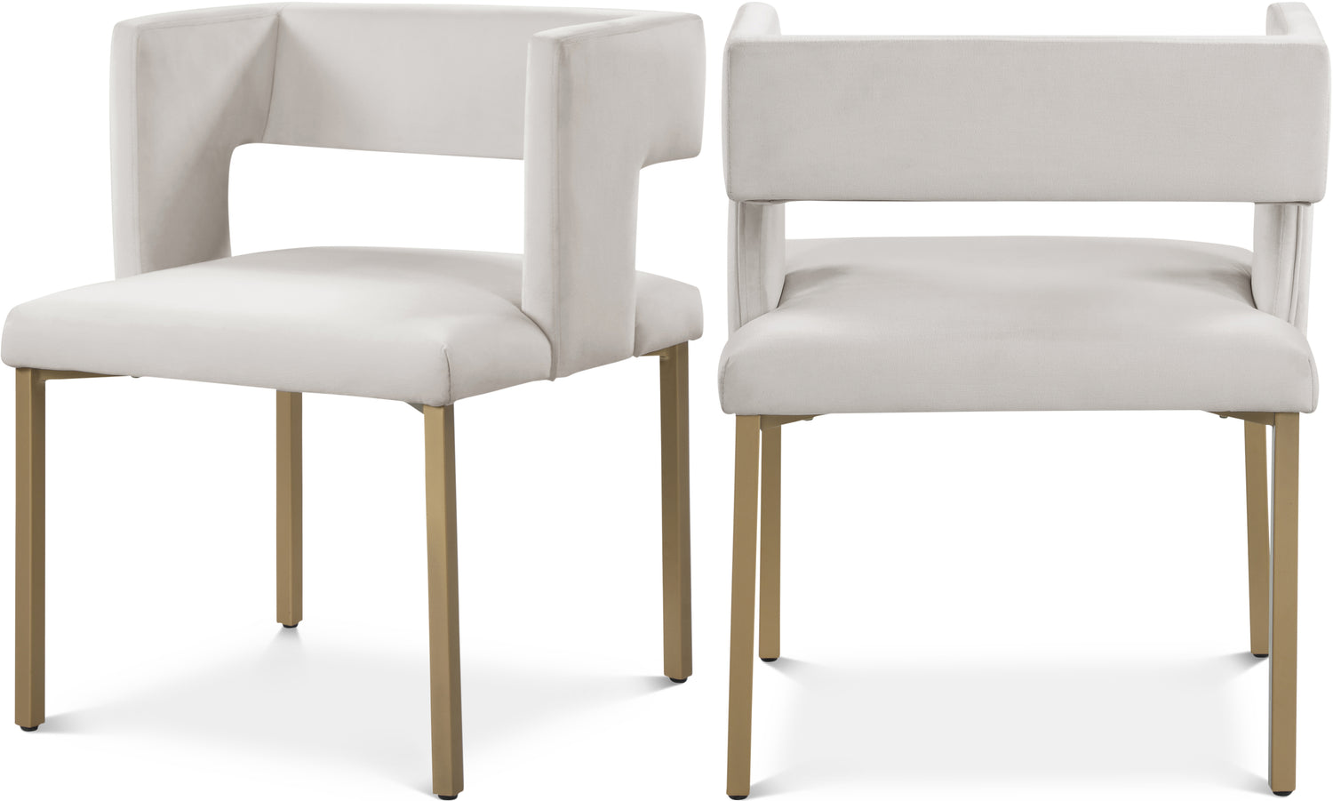 Caleb Velvet Dining Chair, Set of 2