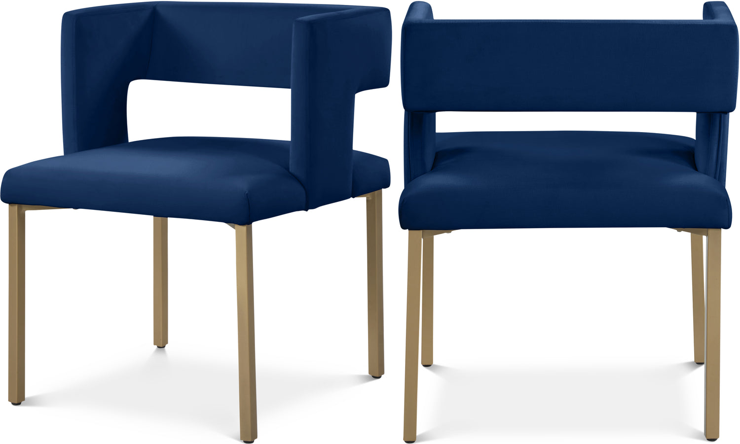 Caleb Velvet Dining Chair, Set of 2