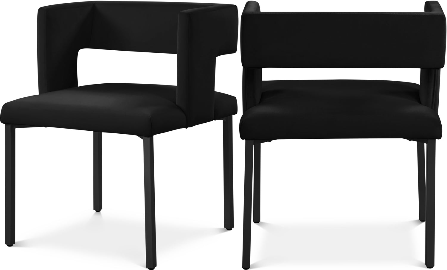 Caleb Velvet Dining Chair, Set of 2