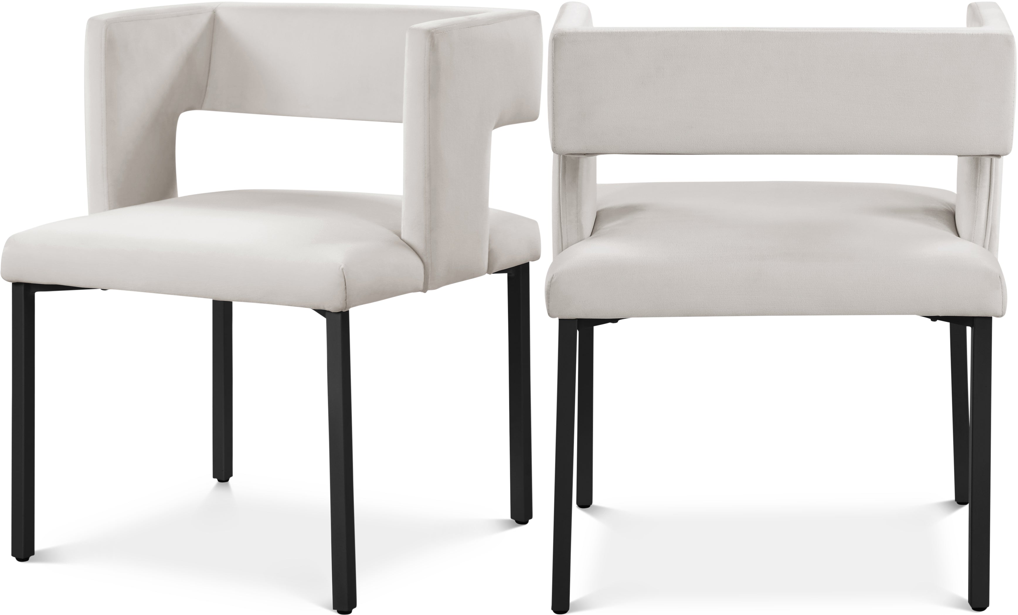 Caleb Velvet Dining Chair, Set of 2