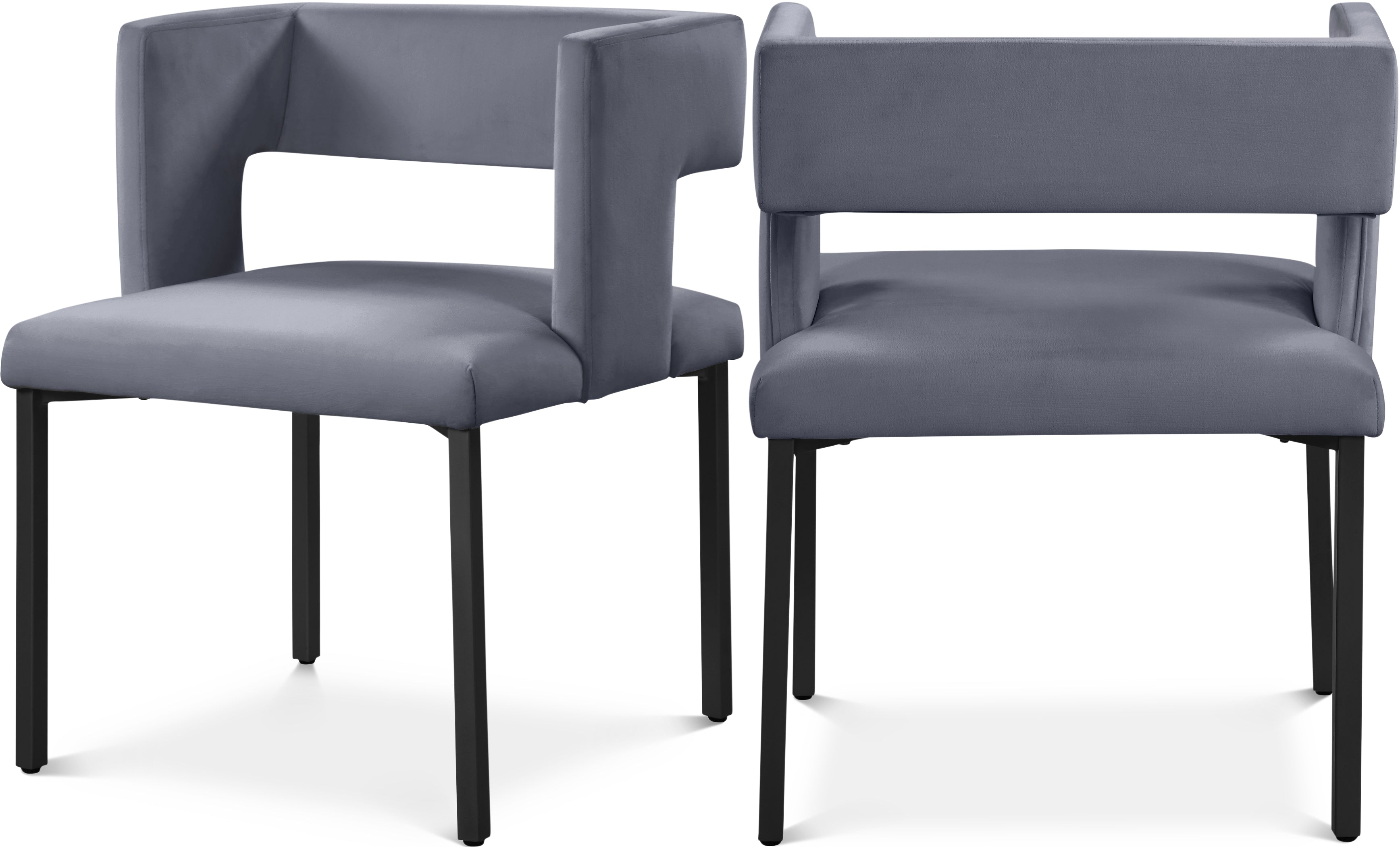 Caleb Velvet Dining Chair, Set of 2