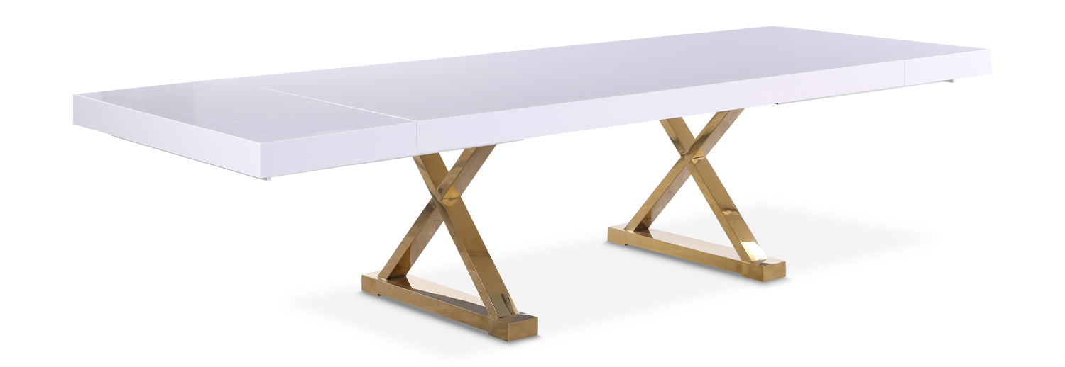 Excel Lacquer Extendable Dining Table (3 Boxes)