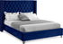 Aiden Navy Velvet Full Bed