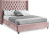 Aiden Pink Velvet Full Bed