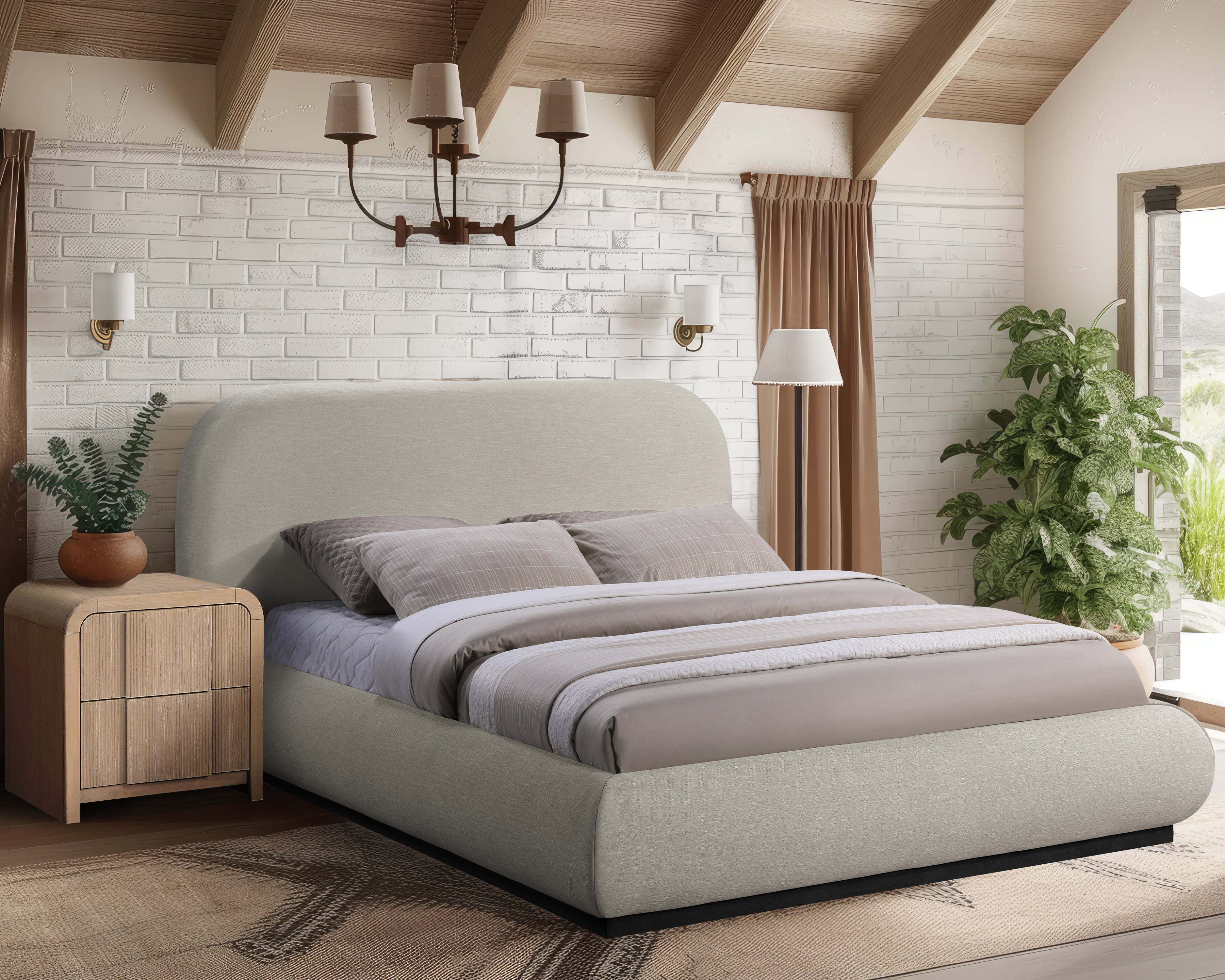 Vaughn Beige Full Bed