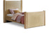 Elias Camel Velvet Twin Bed