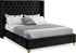 Barolo Black Velvet Queen Bed