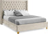 Barolo Cream Velvet Full Bed