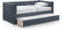 Beverly Navy Vegan Leather Twin Daybed