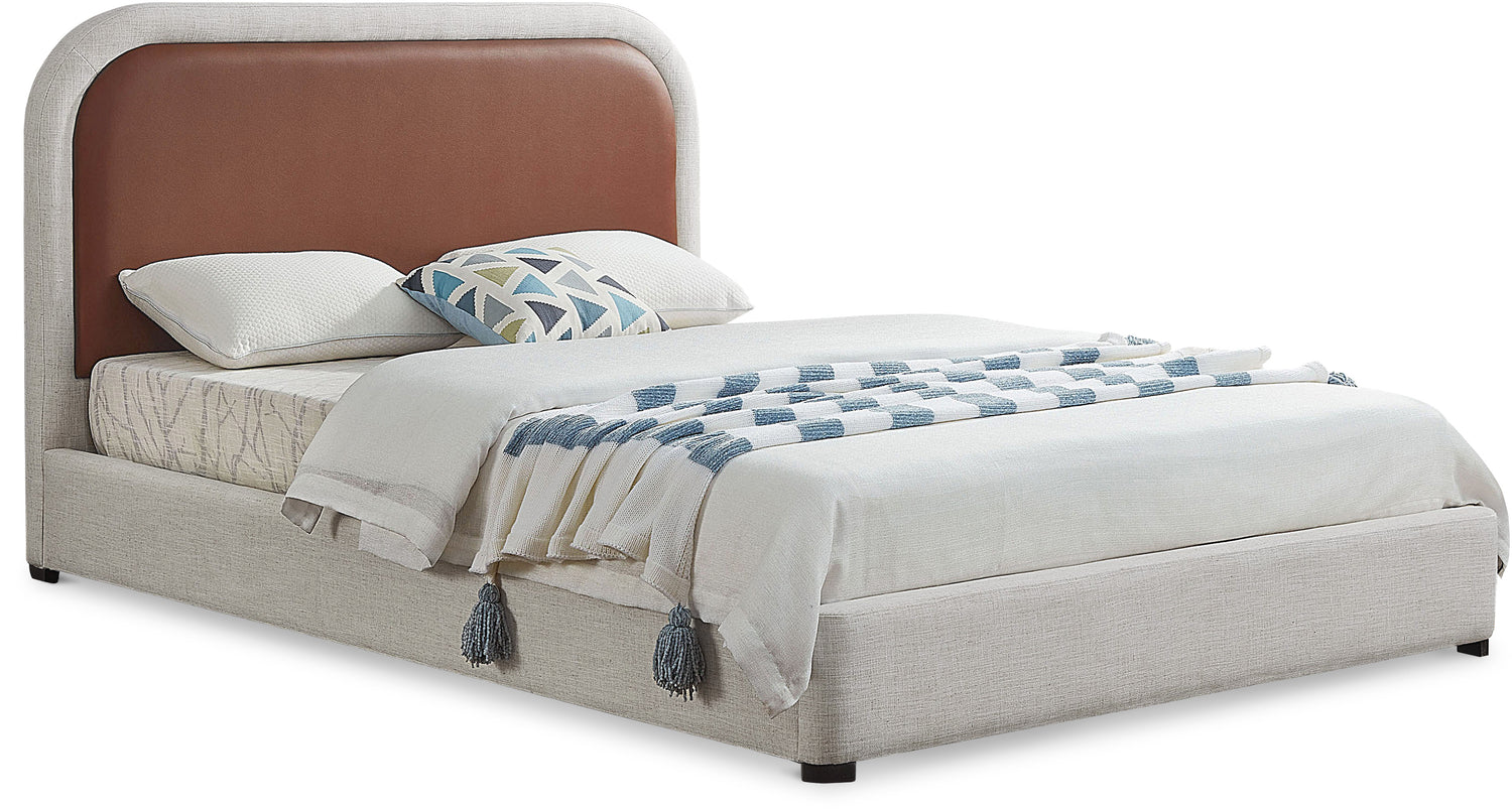 Blake Brown Vegan Leather King Bed