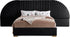 Cleo Black Velvet Queen Bed (3 Boxes)