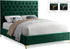 Cruz Green Velvet Full Bed