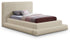 Dane Beige Teddy Fabric Twin Bed (3 Boxes)