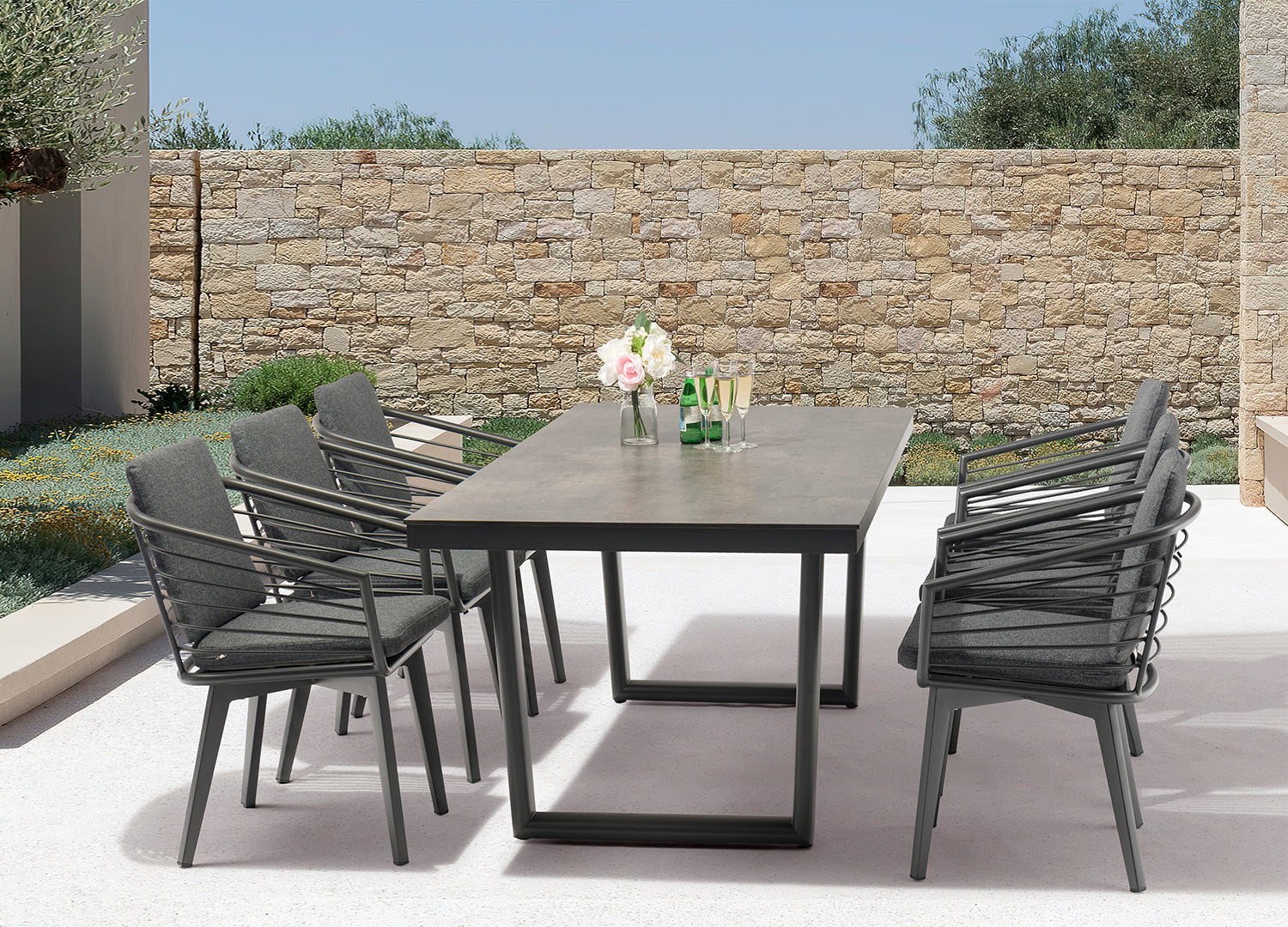 Doris Rectangular Outdoor Dining Table