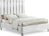 Enzo White Velvet King Bed