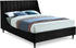 Eva Black Velvet Full Bed