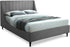 Eva Grey Velvet King Bed