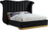 Flora Black Velvet King Bed (3 Boxes)