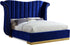 Flora Navy Velvet King Bed (3 Boxes)