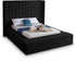 Kiki Black Velvet King Bed (3 Boxes)