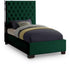 Lexi Green Velvet Twin Bed