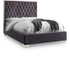 Lexi Grey Velvet King Bed