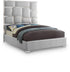 Milan White Vegan Leather King Bed