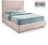 Nora Pink Velvet Full Bed