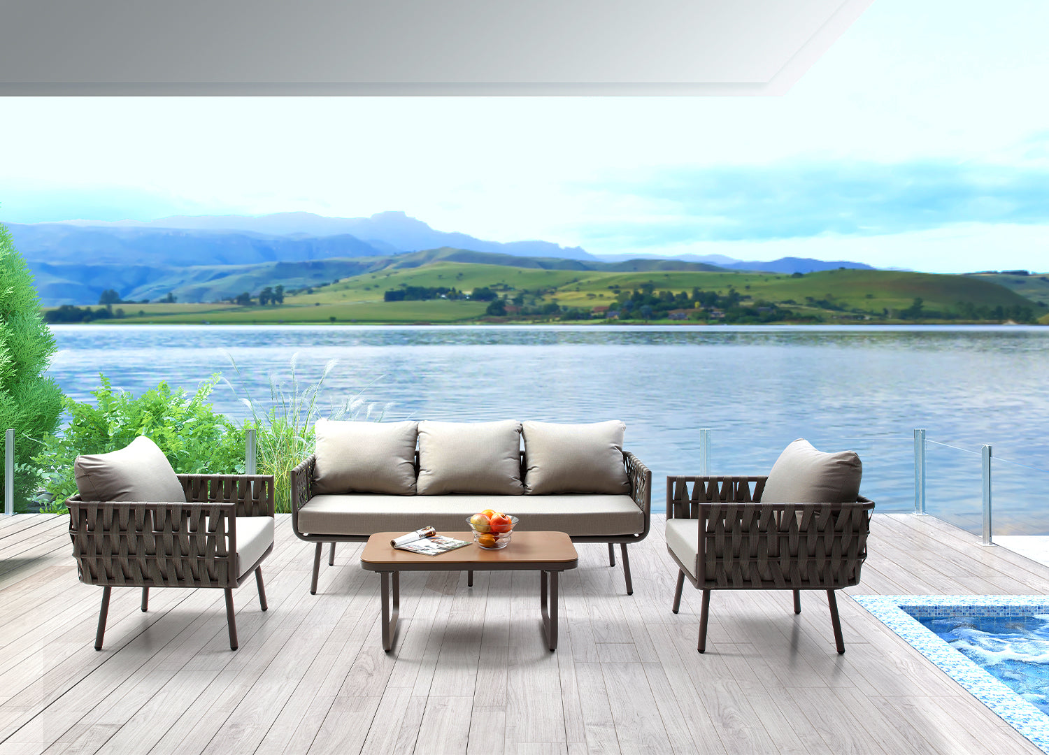 Oasis 4-Piece Outdoor Collection